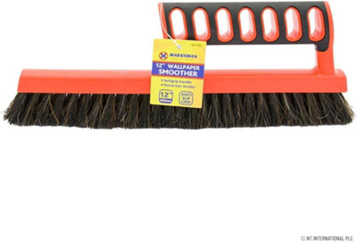 New Wallpaper Smoother Pasting Brush Softgrip Handle Bristles Paste Decorating 12 Inch