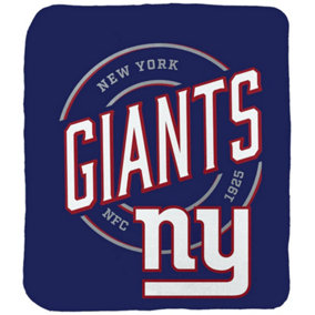 New York Giants Fleece Crest Throw Dark Blue/Red/White (One Size)