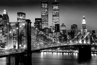 New York Manhattan Black 61 x 91.5cm Maxi Poster