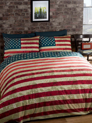 New York Skyline Double Duvet Cover & Pillowcase Set