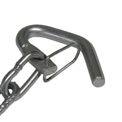 New Zealand Chain Gate Fastener 420MM (Zinc Plated Staple Latch Catch) - 4