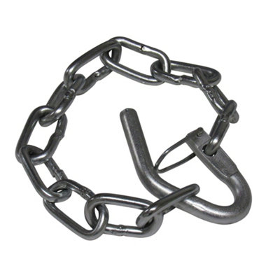 New Zealand Chain Gate Fastener 420MM (Zinc Plated Staple Latch Catch) - 5