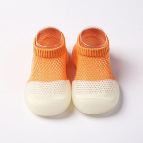 Newborn indoor Baby Shoes Toddler Cotton Soft Non-Slip Slippers Socks Sandals 0-6 months(11.5cm)BS-ZX0117-O-11.5
