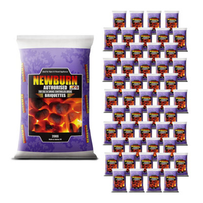 Newburn Open Fire MultiFuel Stove High Heat Low Ash Ready to Burn Smokeless Coal 50 x Bags