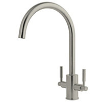 Newbury Stainless Steel Dual Lever Kitchen Sink Mixer Tap High Quality