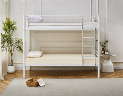 Newby Industrial Metal Bunk Bed White