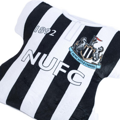 Newcastle United FC 1892 Football Shirt Filled Cushion White/Black ...