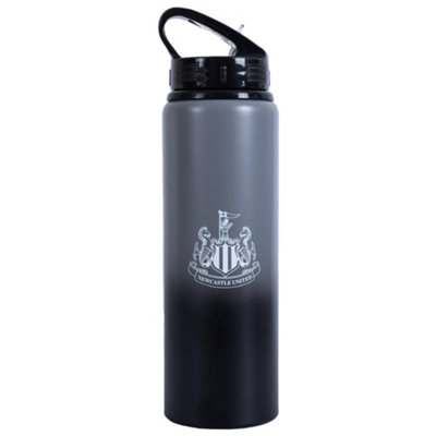 Newcastle United FC Crest Aluminium Water Bottle Grey/Black/White/Gold (One Size)