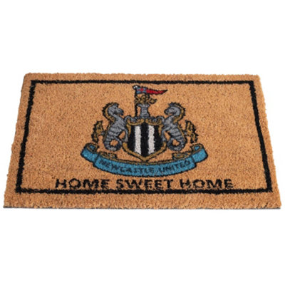 Newcastle United FC Crest Door Mat Brown (One Size)