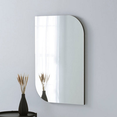 Newington Frameless Black Organic Mirror 90x60cm