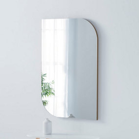 Newington Frameless Gold Organic Mirror 90x60cm