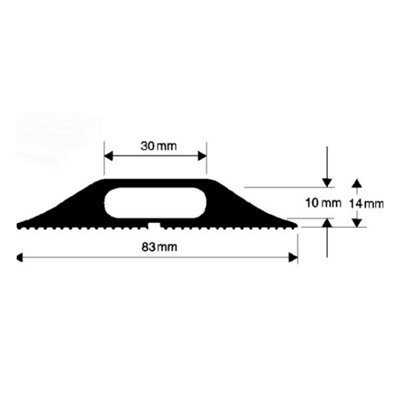 Newlec NLCP2 Cable Protector Strip (30mm x 10mm) (FROM 9M COIL)