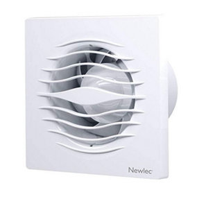 Newlec NLLPF100TA Low Profile Extractor Fan with Timer - 100mm / 4 Inch