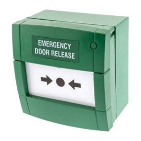 Newlec NLLRBE KAC MCP3A Emergency Door Release Break Glass Unit Green