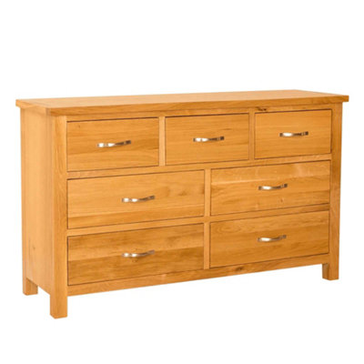 Newlyn Oak 3 over 4 Chest of Drawers Fully Assembled - By Roseland ...