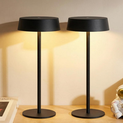 Newsee Contemporary Cordless Table Lamp Set of 2, Waterproof ...