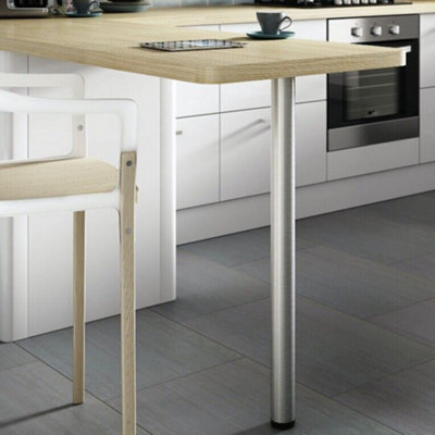 Newtech Chrome Worktop & Table Support Leg 1100mm x 60mm