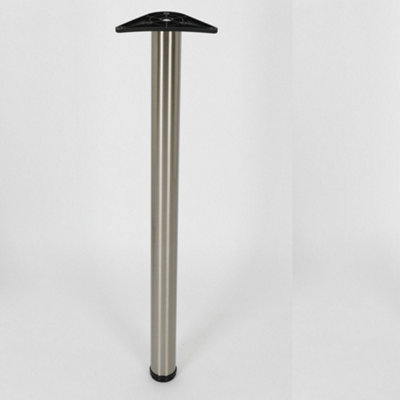 Newtech Chrome Worktop & Table Support Leg 870mm x 60mm