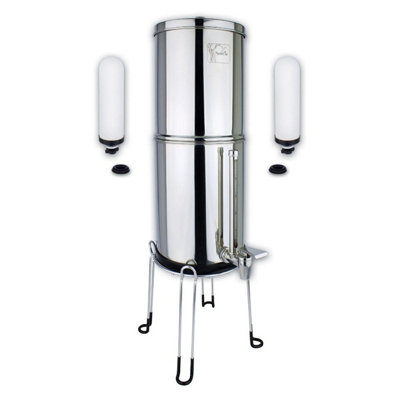 Newton Gravity Water Filter System with Fluoride Removal - 6L Capacity, 2x Filter Candles