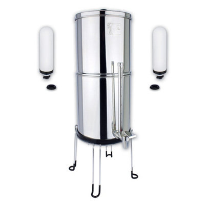 Newton Gravity Water Filter System with Heavy Metal Removal - 8.5L Capacity, 2x Candles