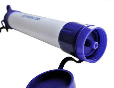 Newton Portable Drinking Water Filter Survival Starter Kit - Newton 6L Fluoride System with 1 x Water Straw and 2 x Extra Filters