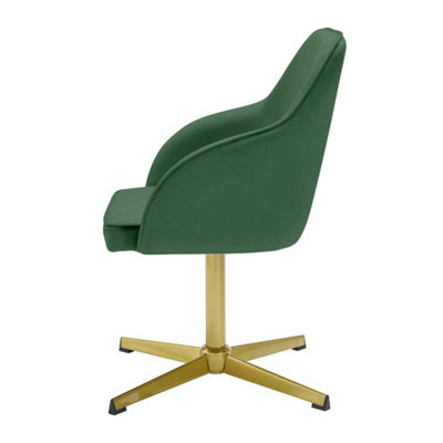 Newux Office Chair Green Velvet Seat