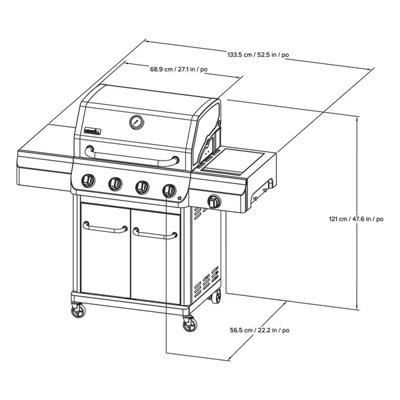 barbapicariページ Nexgrill Gourmet Pro 5 Burner Gas BBQ Grill with Searing Side