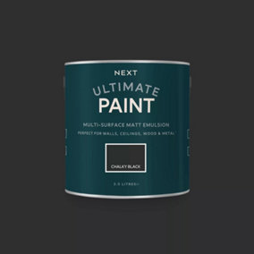 Next Chalky Black Peel & Stick Paint Sample
