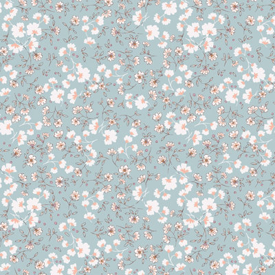 Next Duck Egg Calm Ditsy Floral Wallpaper