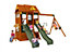 Next Generation Jazz Climbing Frame With Two Slides & Bigger Play Fort