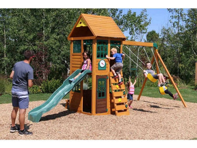 Childrens climbing frame with 2024 slide