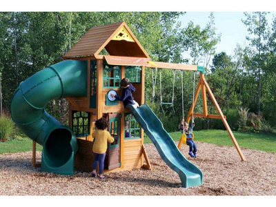 Next Generation Spey Climbing Frame With Swings and Slide
