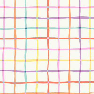 Next Multicolored Rainbow Check Wallpaper