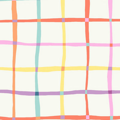 Next Multicolored Rainbow Check Wallpaper