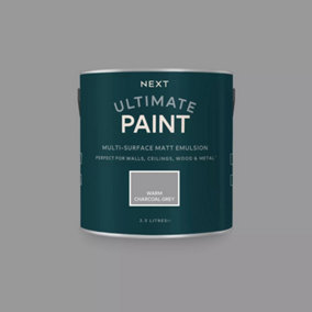 Next Warm Charcoal Grey Peel & Stick Paint Sample