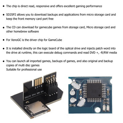 NGC SD2SP2 PRO Adapter Card Reader for Swiss Boot Mini DVD XENO GC Chip ...
