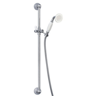Niagara Arlington Shower Head Slide Riser Rail Bracket Kit Chrome Adjustable Set
