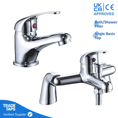 Niagara Conway Mini Mono Mixer & Bath/Shower Mixer Bathroom Faucet Set