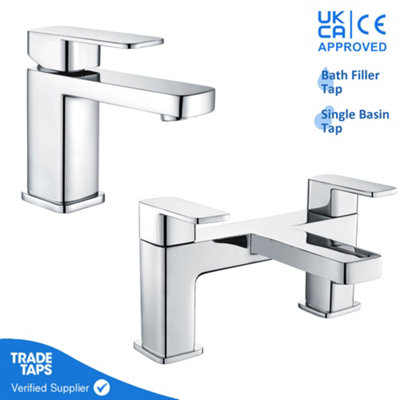 Niagara Hadley Mono Basin Mixer & Bath Filler Bathroom Faucet Set | DIY ...