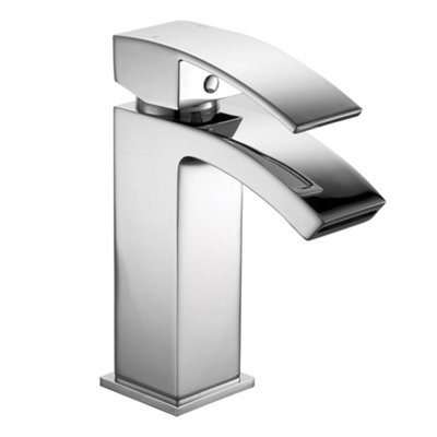 Niagara Pimlico Mono Basin Mixer Chrome Lever Bathroom Sink Modern Tap w/ Waste