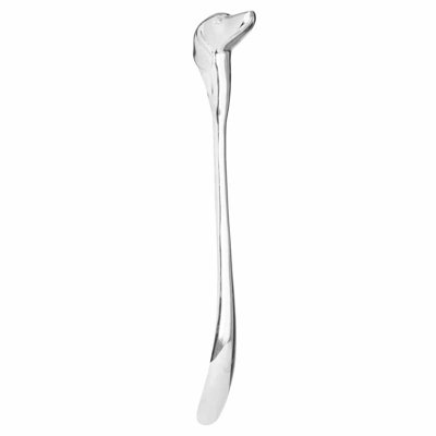 Nickel Dog Head Detail Shoe Horn - Metal - L5 x W10 x H53 cm 