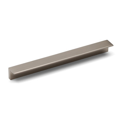Nickel L Shaped Handle Modern Rear Fix 160mm Silver Cabinet Pull Squared
