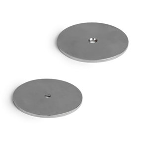 Nickel Plated Countersunk Mild Steel Disc - 50mm dia x 1.5mm thick x 4.2mm hole (Pack of 10)