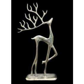 Nickel Plated Reindeer - L3 x W9 x H15 cm
