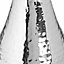 Nickle Candle Pillar - Large - Chrome - L12 x W12 x H62 cm - Silver