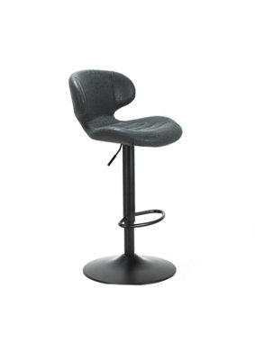 Nico Bar Stool, Charcoal Grey, W50xD45xH87-108cm