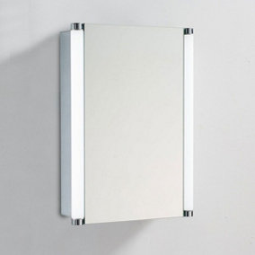 Nico LED Illuminated Single Mirrored Wall Cabinet (H)700mm (W)500mm