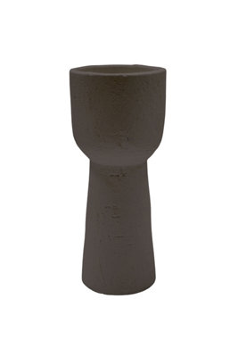 Nico Tall Planter Rustic Mocha H26cm D15cm