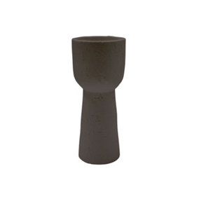 Nico Tall Planter - Stoneware - L16 x W16 x H38 cm - Rustic Mocha
