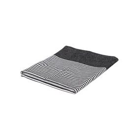Nicola Spring 100% Cotton Tea Towel - 70cm x 50cm - Black Pinstripe